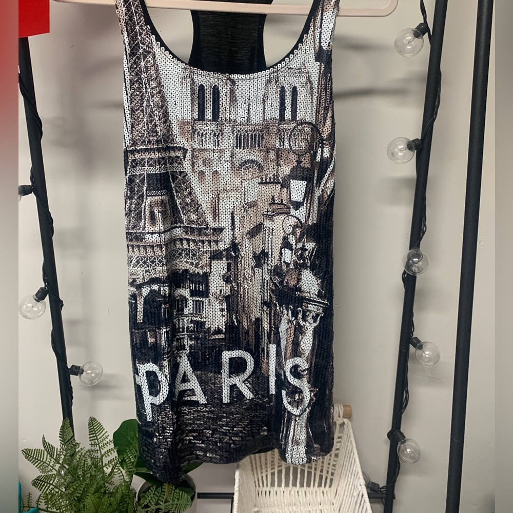 Sparkling Paris women’s tanktop